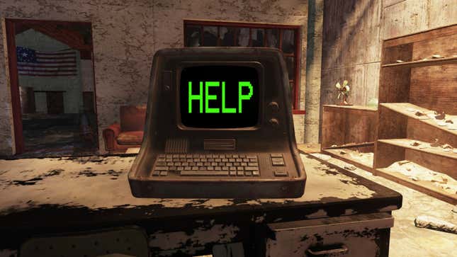 A terminal in Fallout 76, that you MUST HACK.