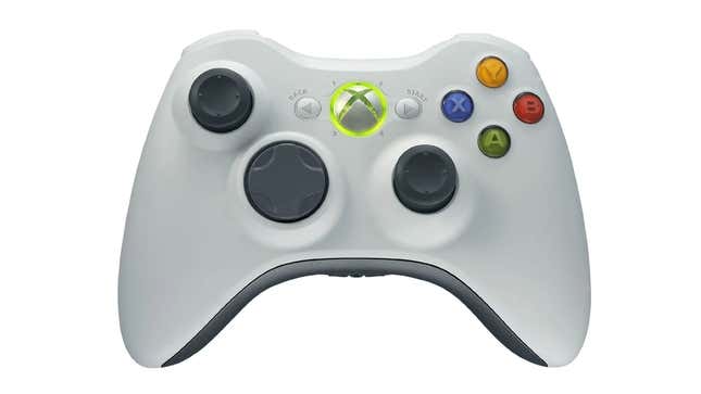 An image of an Xbox 360 controller. 